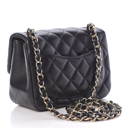 Chanel Lambskin Quilted Mini Square Flap Black 3 of 11