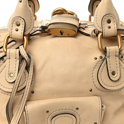 Chloe Calfskin Paddington Front Pocket Tote Creme 7 of 10