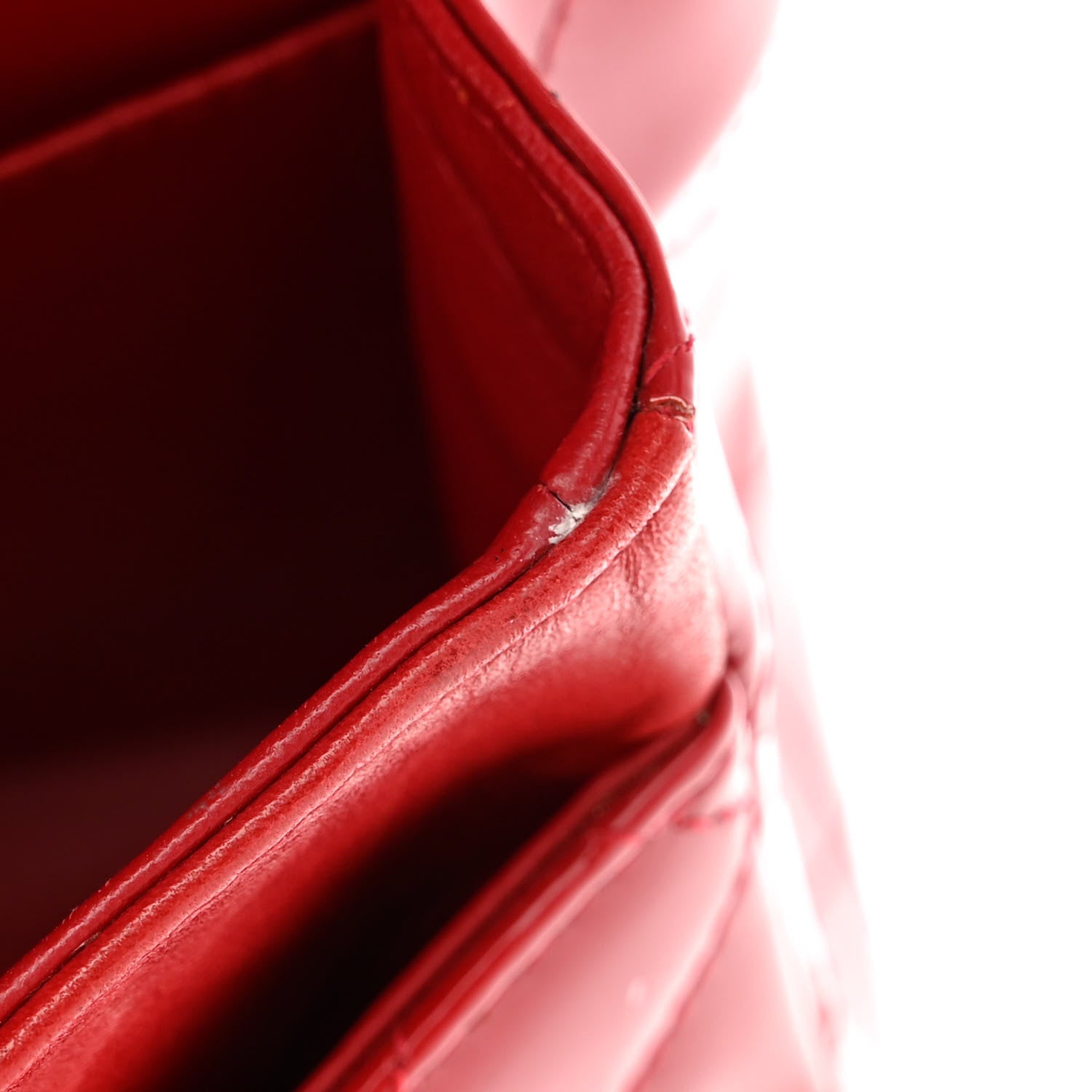 Chanel Patent Calfskin Quilted Medium Double Flap Red 14 of 20
