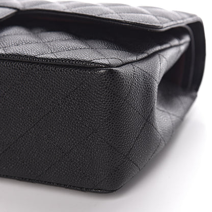 Chanel Caviar Quilted Jumbo Double Flap Black 10 of 11
