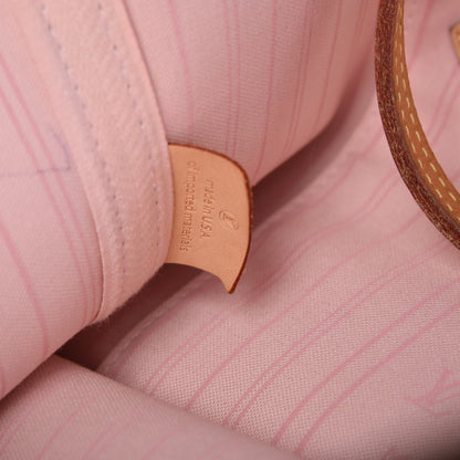 Louis Vuitton Damier Azur Neo Neverfull MM Rose Ballerine 7 of 15
