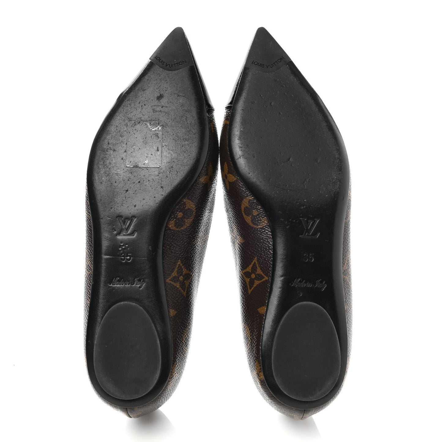 Patent Monogram Fetish Ballerina Flats 35
