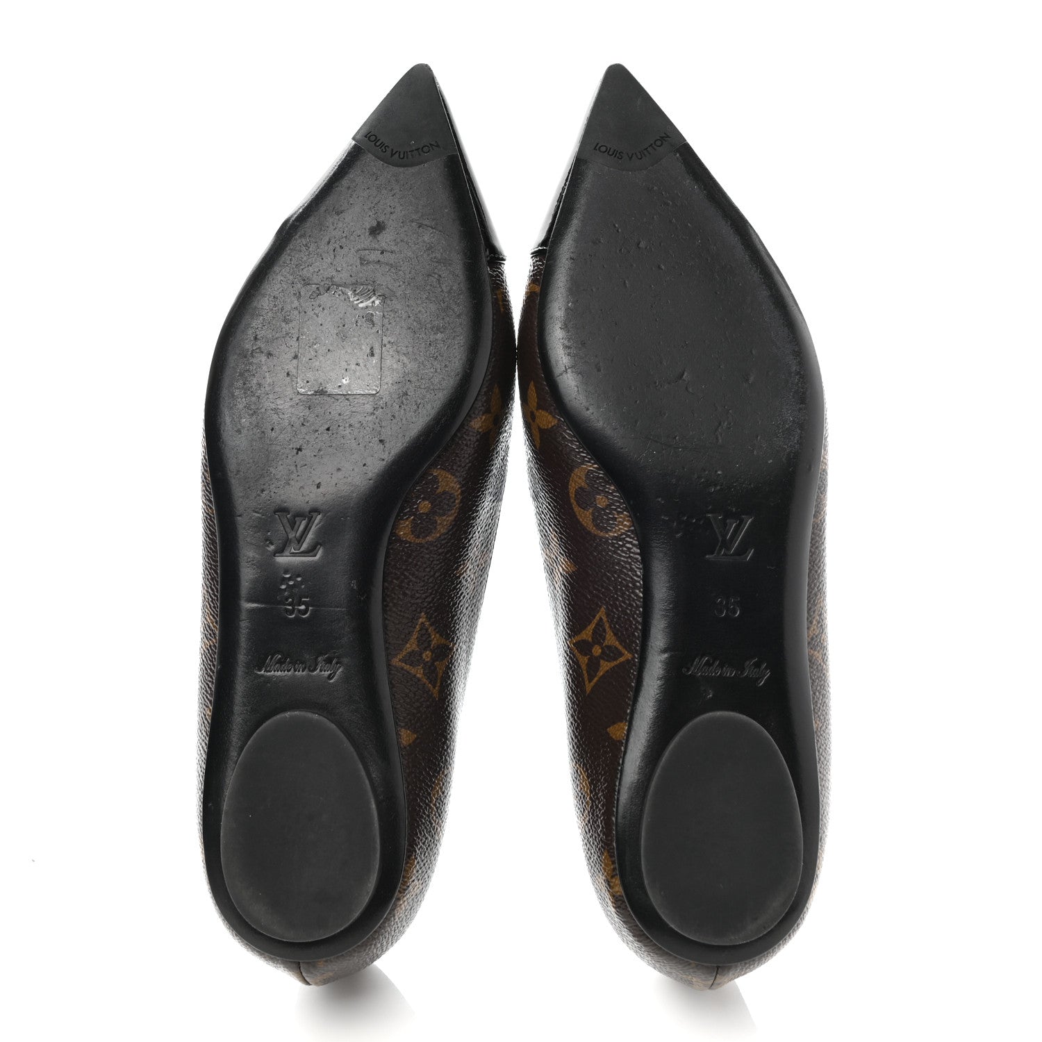 Louis Vuitton Patent Monogram Fetish Ballerina Flats 35 5 of 10