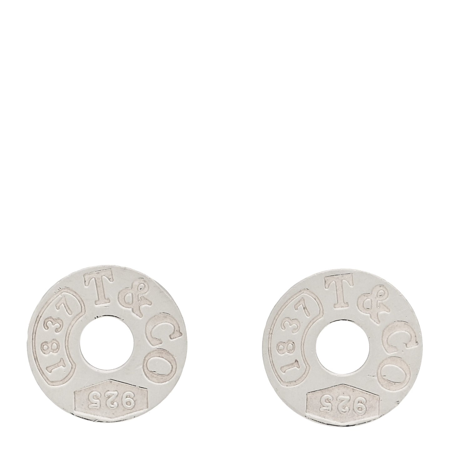 Sterling Silver 1837 Circle Earrings