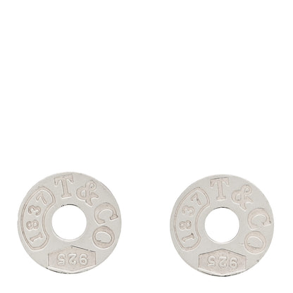 Tiffany Sterling Silver 1837 Circle Earrings 1 of 4