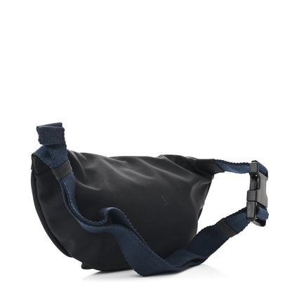 Balenciaga Sport Nylon Logo Embroidered Wheel Belt Bag Black White 3 of 9