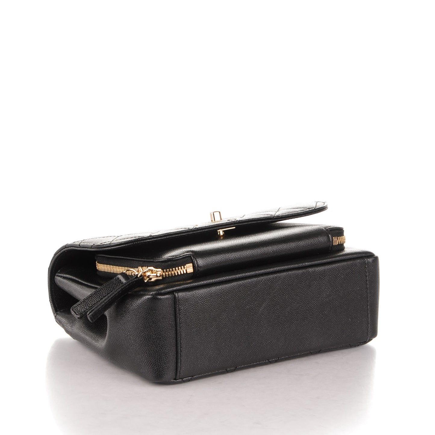 Caviar Quilted Medium Business Affinity Flap Black