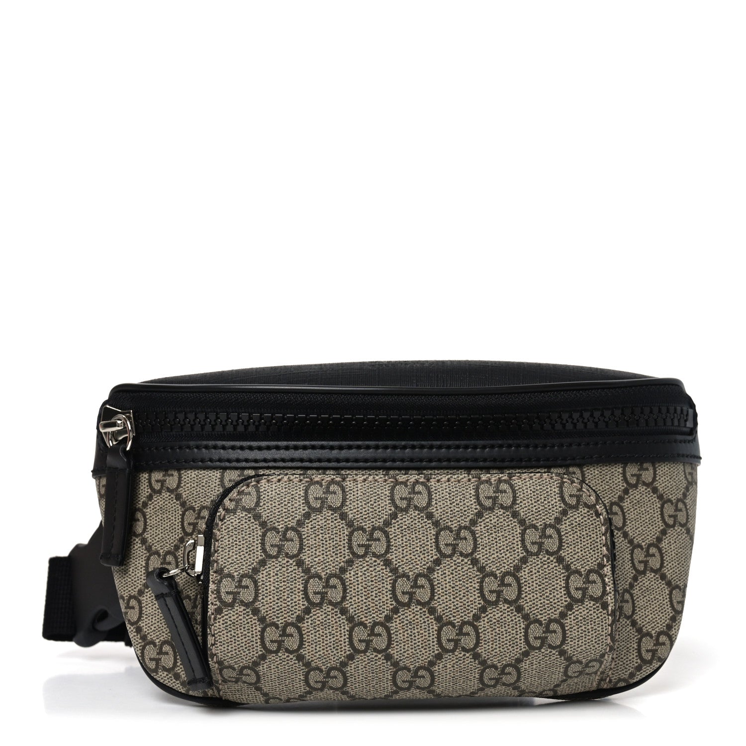 Gucci GG Supreme Monogram Belt Bag Black 1 of 9