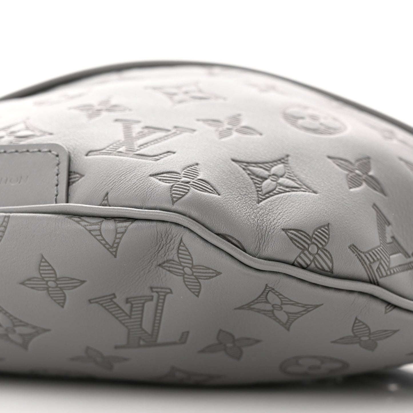 Calfskin Monogram Shadow Discovery Bumbag PM Gray