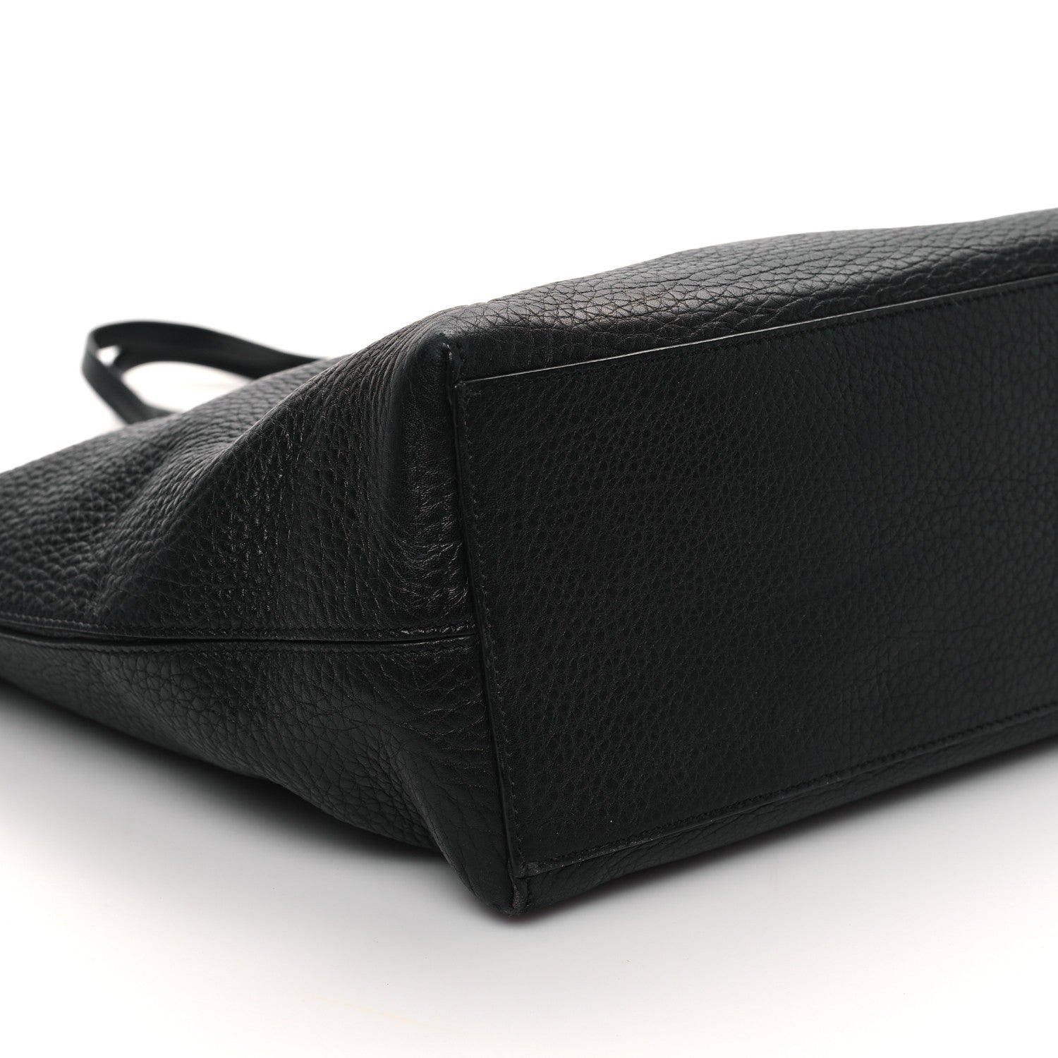 Valentino Garavani Grained Calfskin Rockstud Shoulder Tote Black 8 of 12