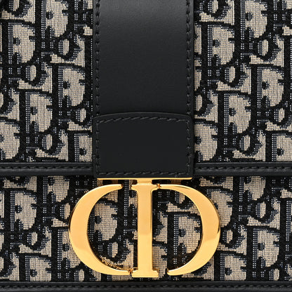 Christian Dior Oblique 30 Montaigne Flap Bag Blue 7 of 10
