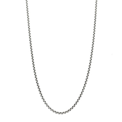 David Yurman Sterling Silver 2.7mm Box Chain Necklace 20" 1 of 5