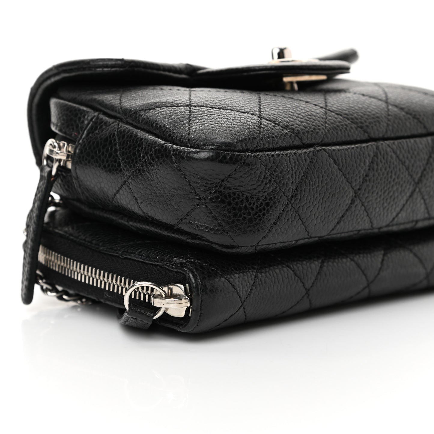 Caviar Quilted New Mini Flap Black