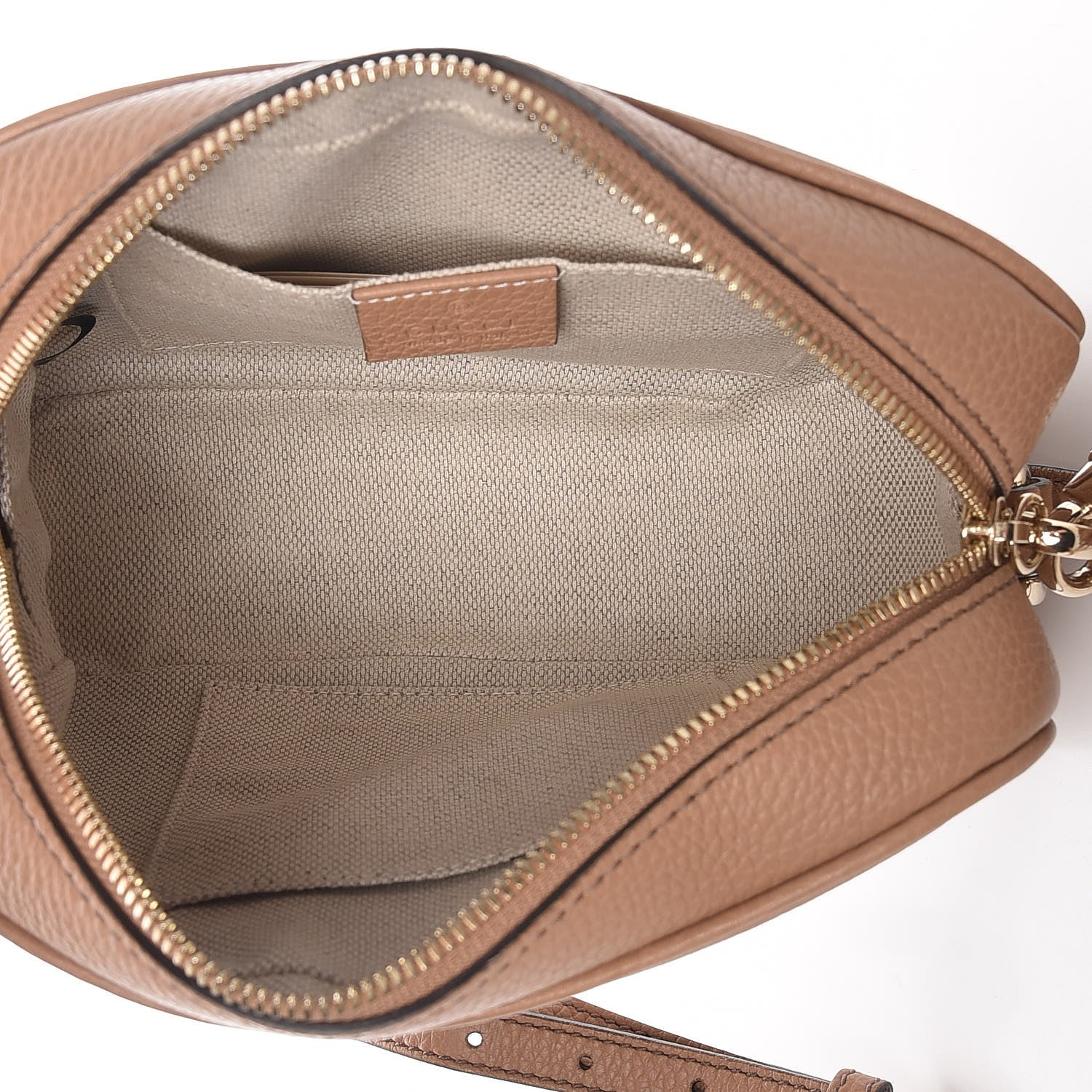 Gucci Pebbled Calfskin Small Soho Disco Bag Camelia 5 of 10