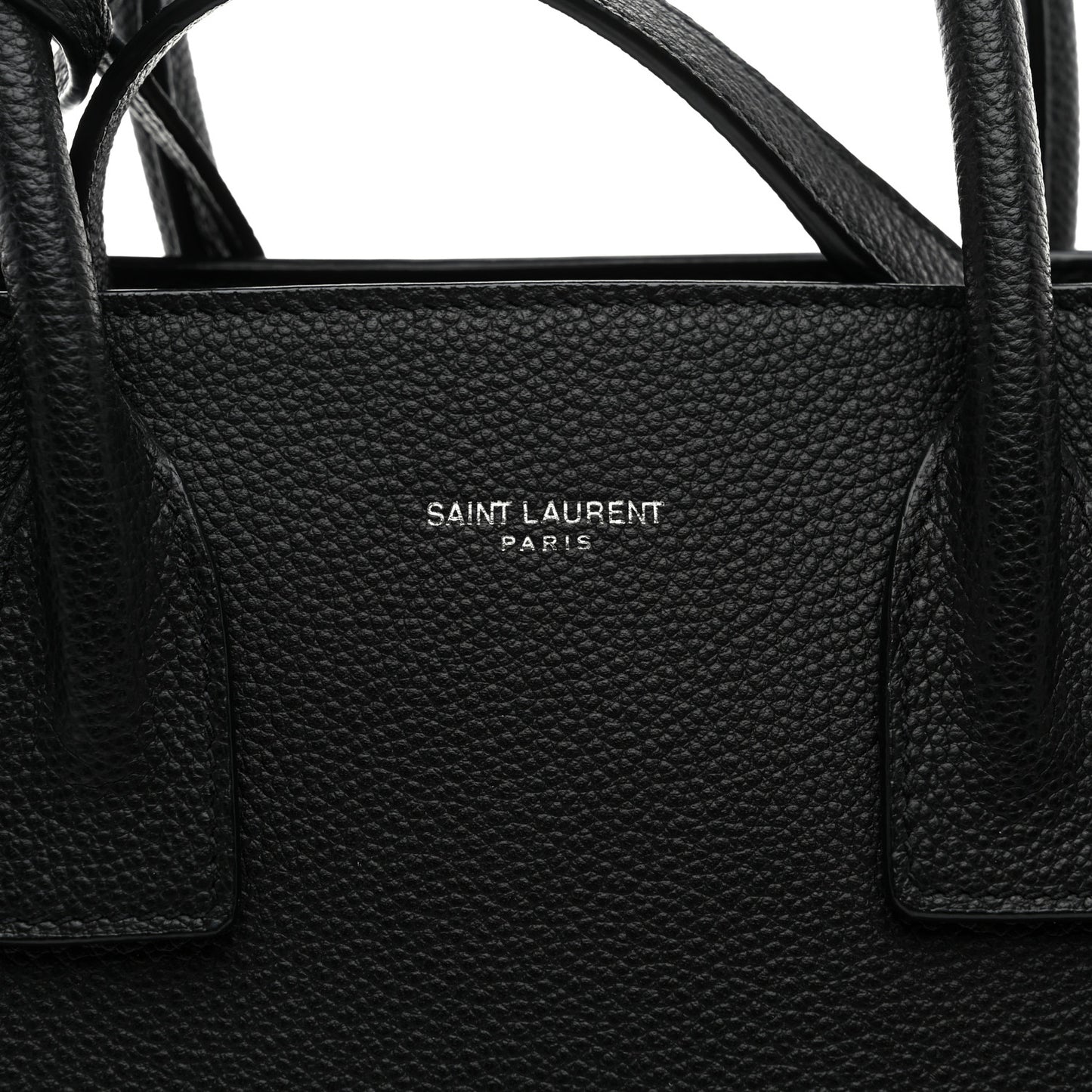 Grained Calfskin Baby Sac De Jour Black