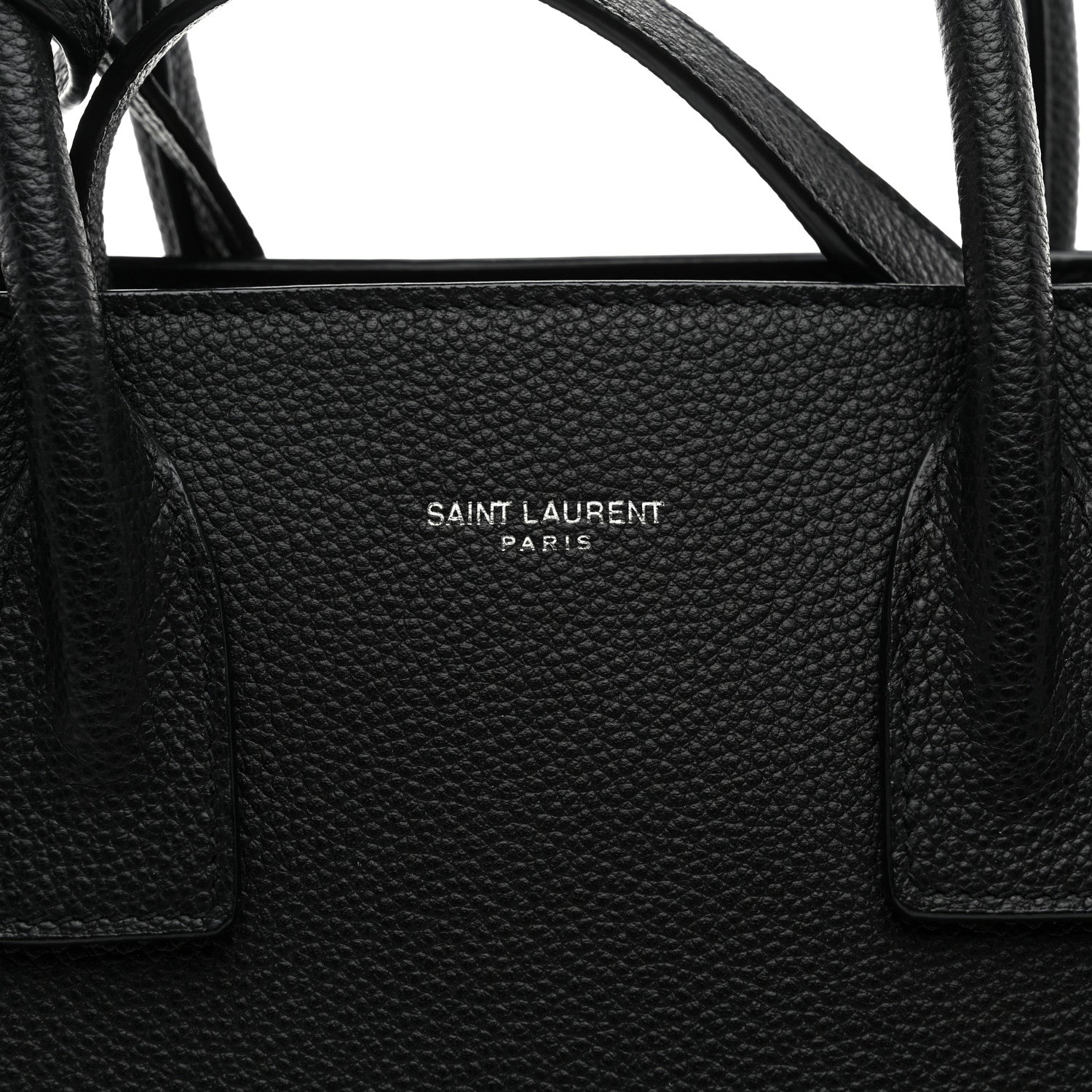 Saint Laurent Grained Calfskin Baby Sac De Jour Black 8 of 10