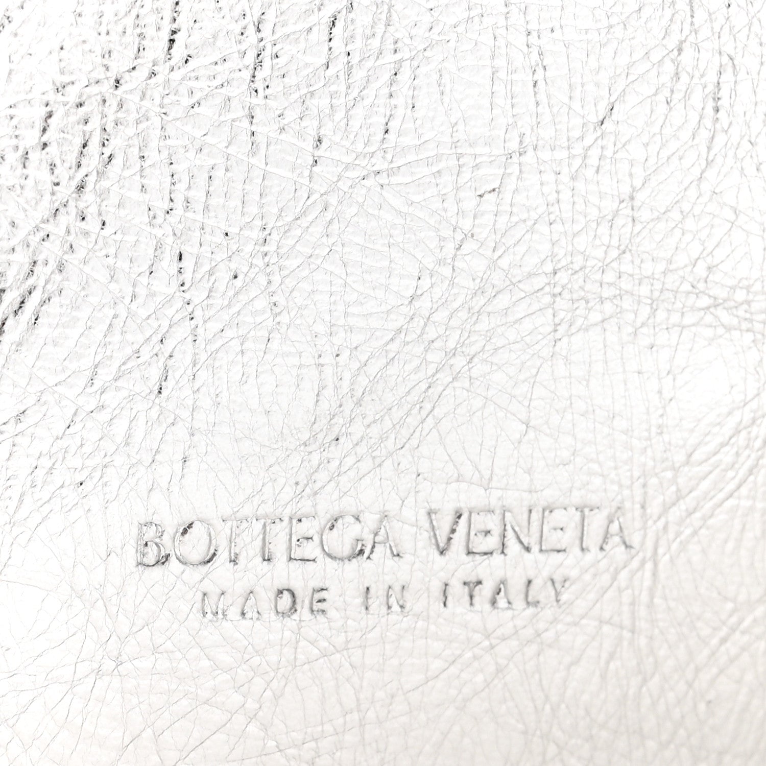 Bottega Veneta Metallic Calfskin Intrecciato Bifold Zip Wallet Silver 6 of 11