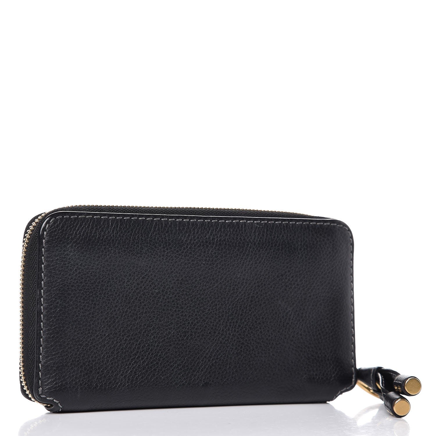 Chloe Grained Calfskin Marcie Long Zip Around Wallet Black 3 of 10