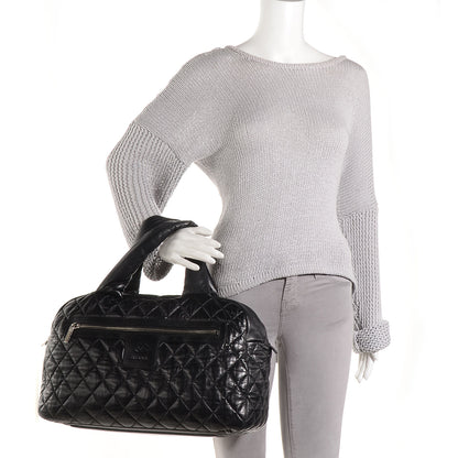 Chanel Lambskin Coco Cocoon Bowler Black 2 of 7