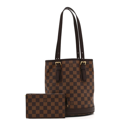 Louis Vuitton Damier Ebene Marais Bucket 23 3 of 11
