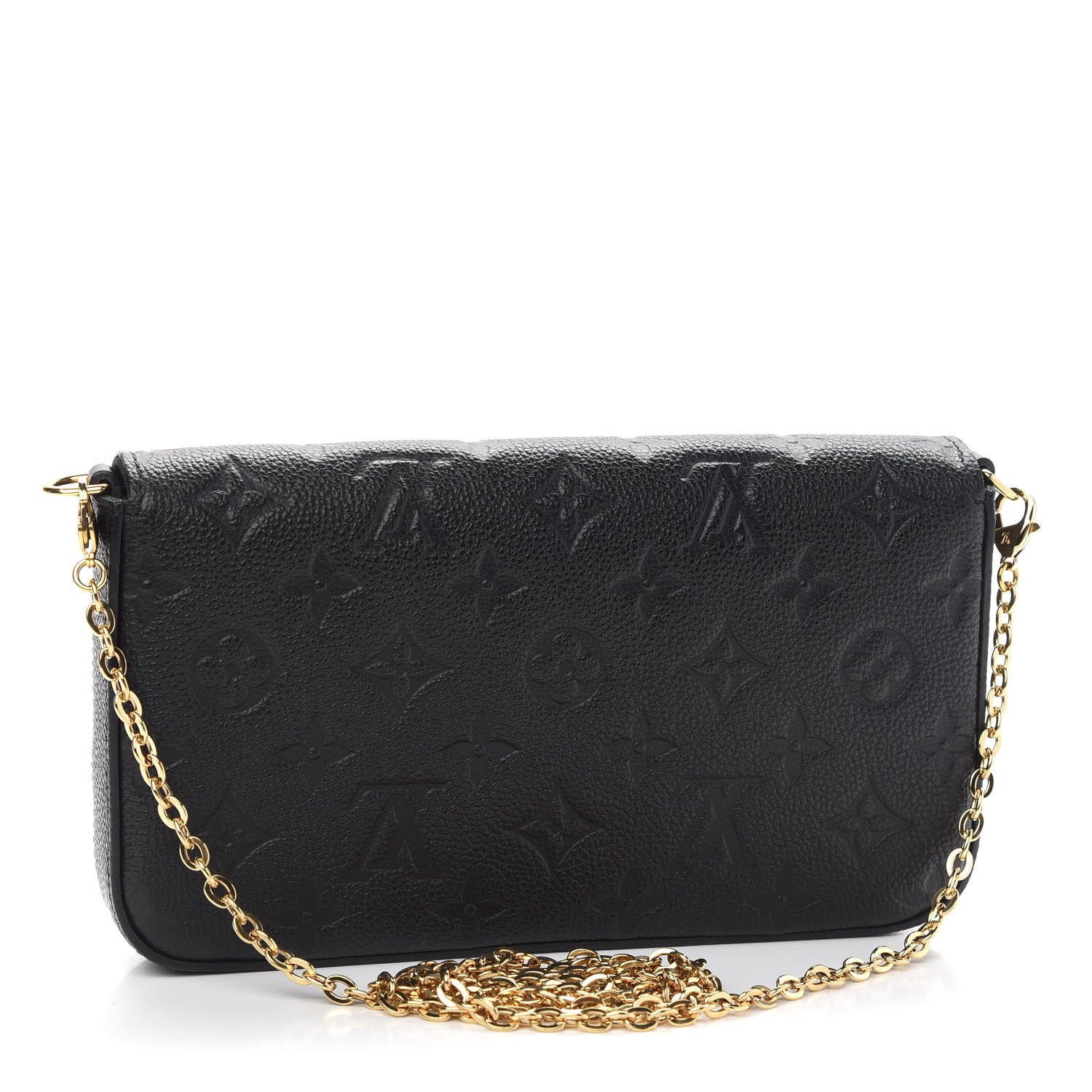 Louis Vuitton Empreinte Pochette Felicie Chain Wallet Black 4 of 13