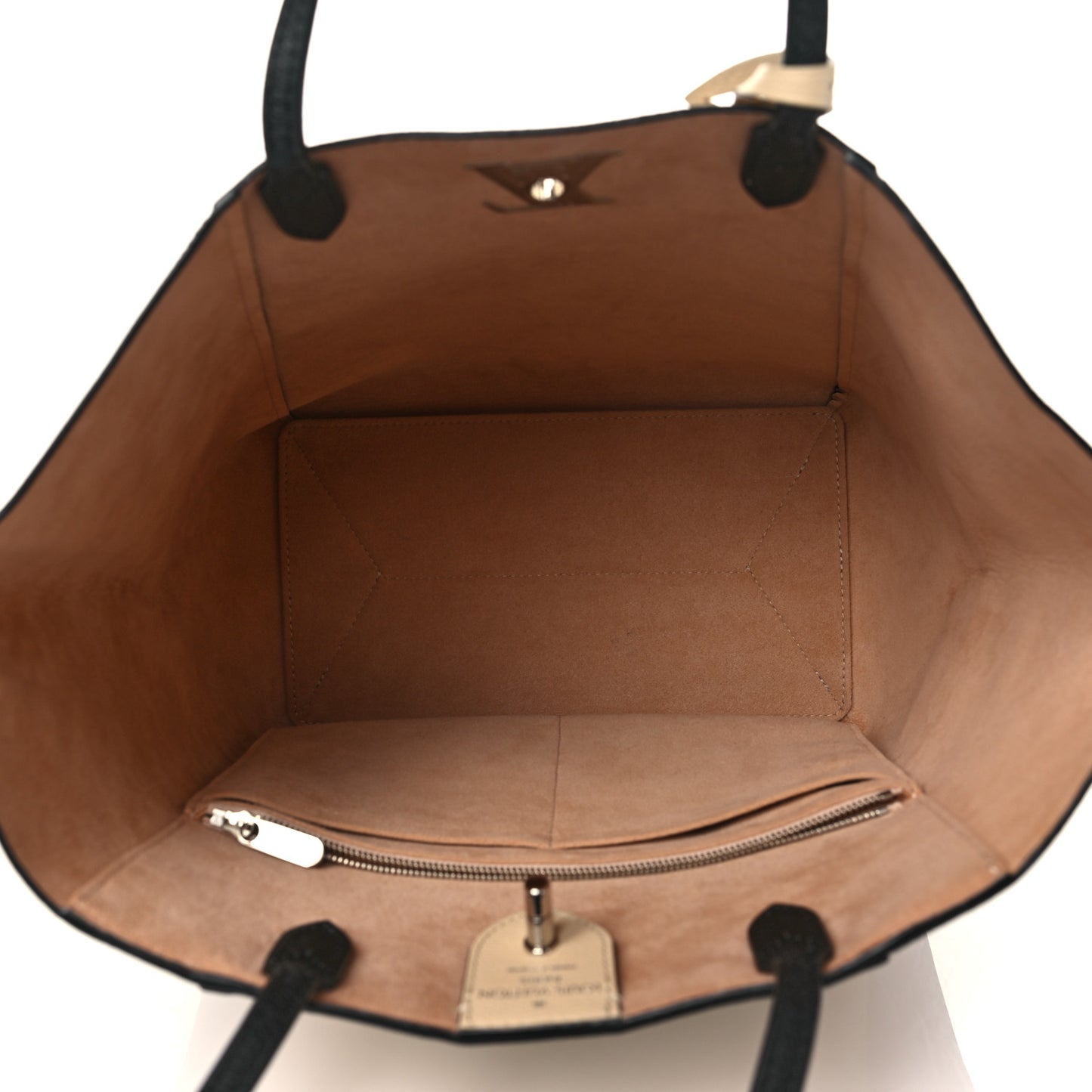 Calfskin Lockme Cabas Vanille Black