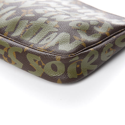 Louis Vuitton Monogram Graffiti Pochette Accessories Kaki 9 of 10