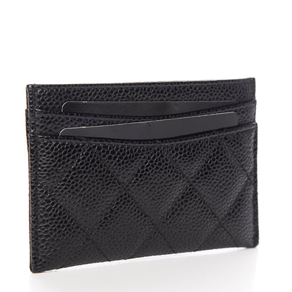 Chanel Caviar Quilted Card Holder Black 3 of 9