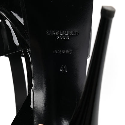 Saint Laurent Patent Tribute 105 Platform Sandals 41 Black 5 of 6