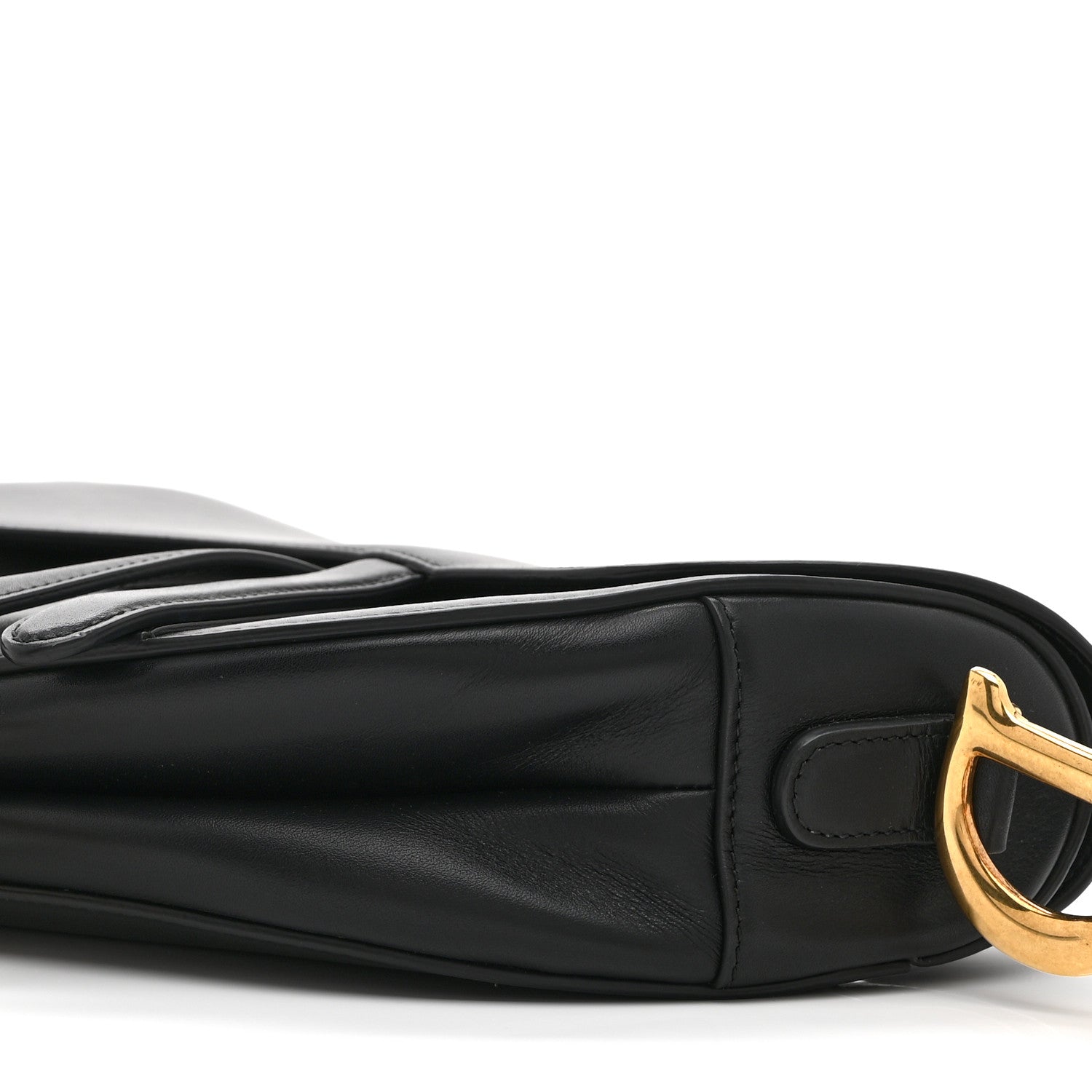 Christian Dior Calfskin Saddle Bag Black 10 of 10