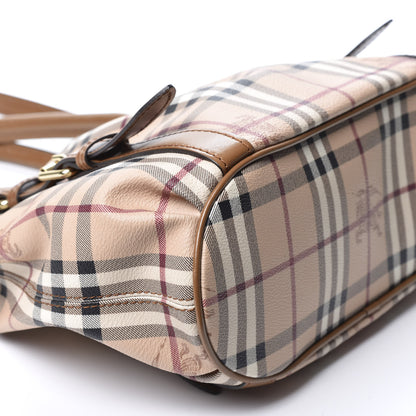 Burberry Haymarket Check Small Northfield Tote Mid Camel 6 of 11