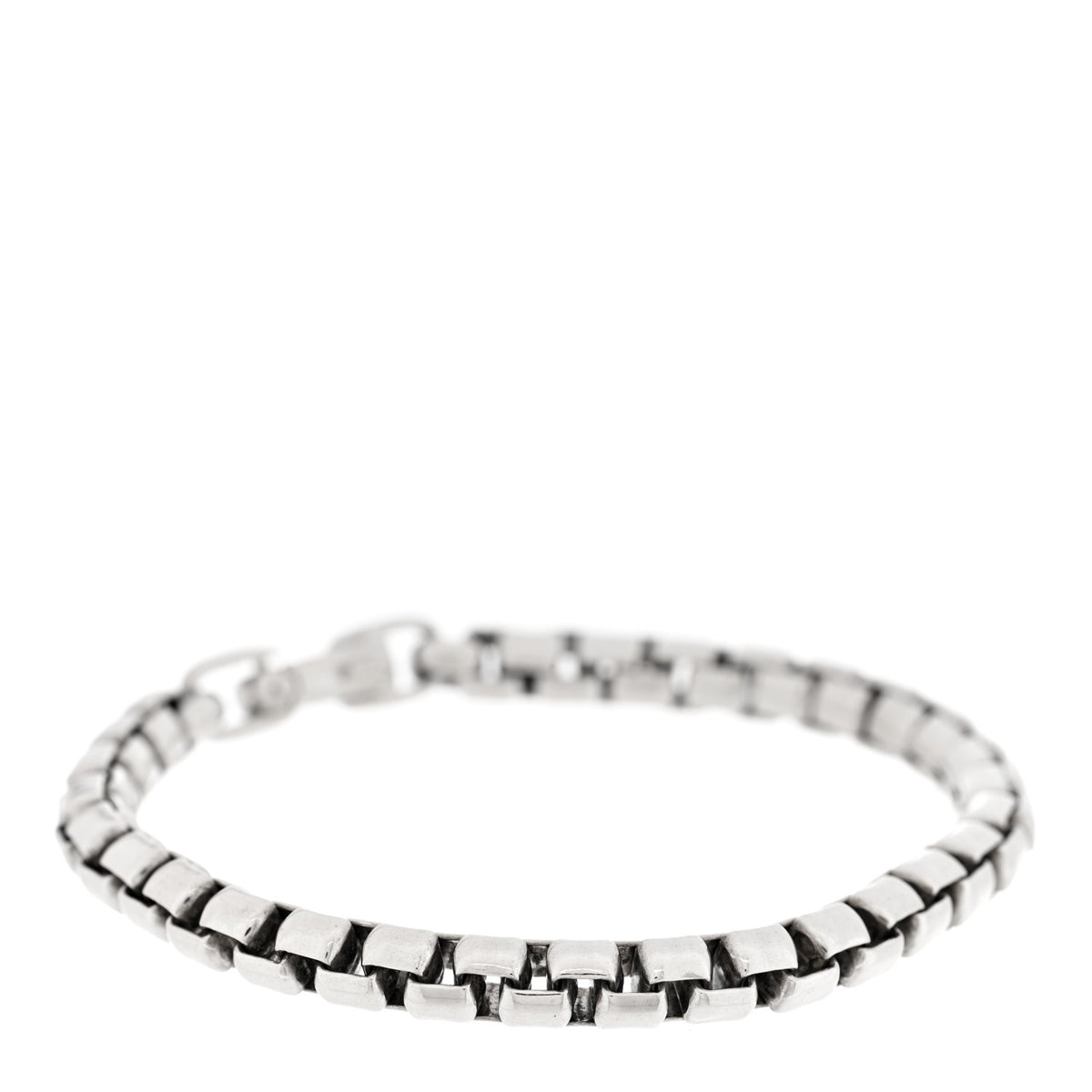 David Yurman Sterling Silver 7.3mm Box Chain Bracelet 1 of 3