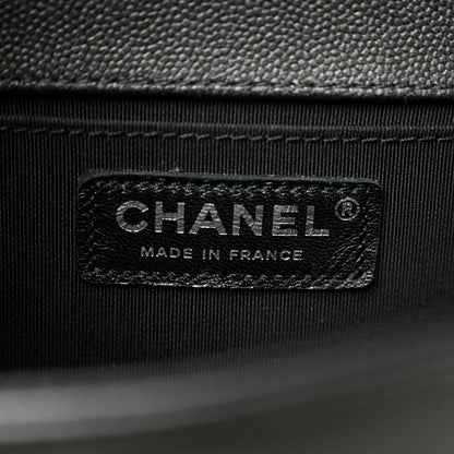 Chanel Caviar Quilted Medium Boy Flap So Black 6 of 10