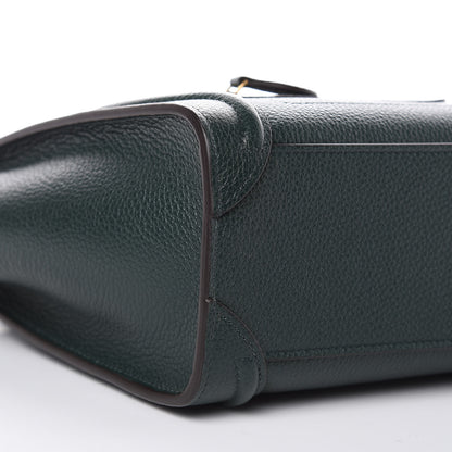 Celine Drummed Calfskin Nano Luggage Amazone 9 of 10
