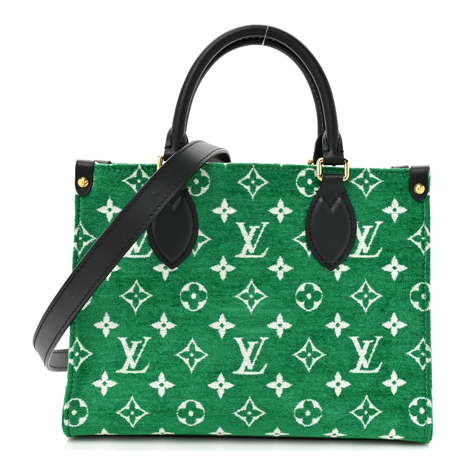 Louis Vuitton Jacquard Velvet Monogram Onthego PM Green 1 of 9