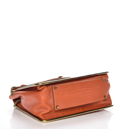 Chloe Grained Calfskin Medium Sally Flap Bag Tan 4 of 7