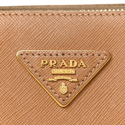 Prada Saffiano Large Galleria Double Zip Tote Caramel 32 of 32
