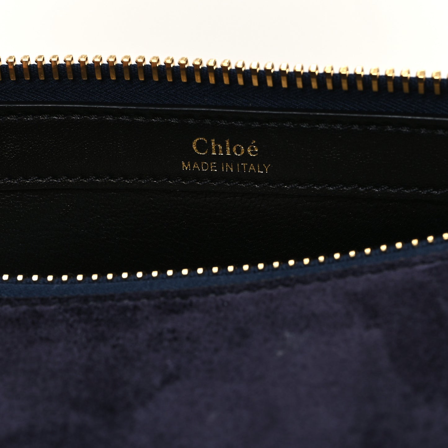 Suede Calfskin Braided Large Marcie Double Carry Navy
