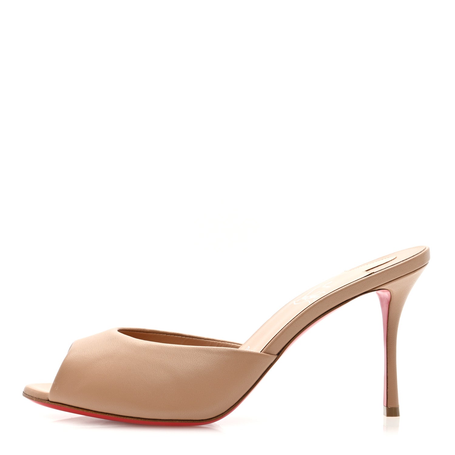 Christian Louboutin Nappa Me Dolly 85 Sandals 38.5 Blush 1 of 7
