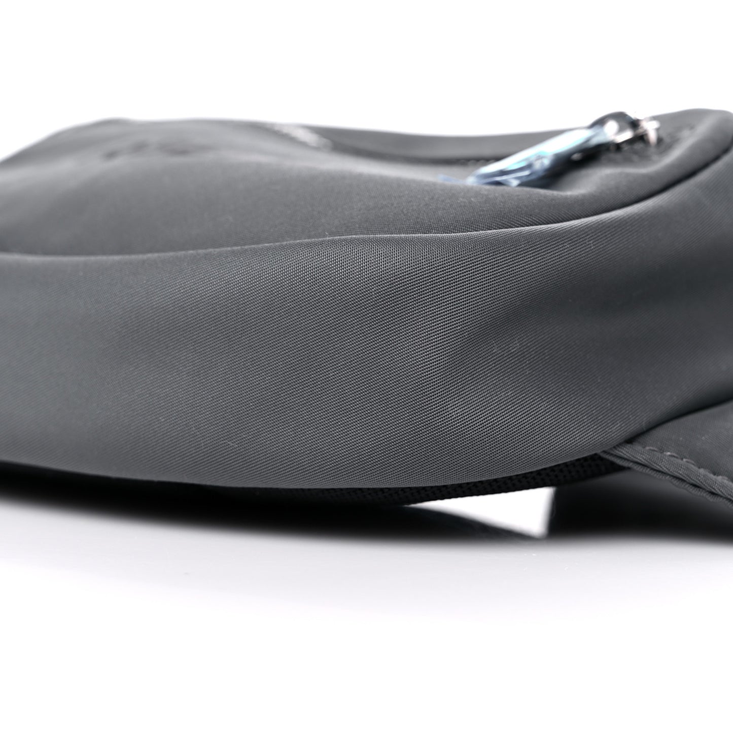 Econyl Logo Print Small Cannon Bum Bag Charcoal Grey