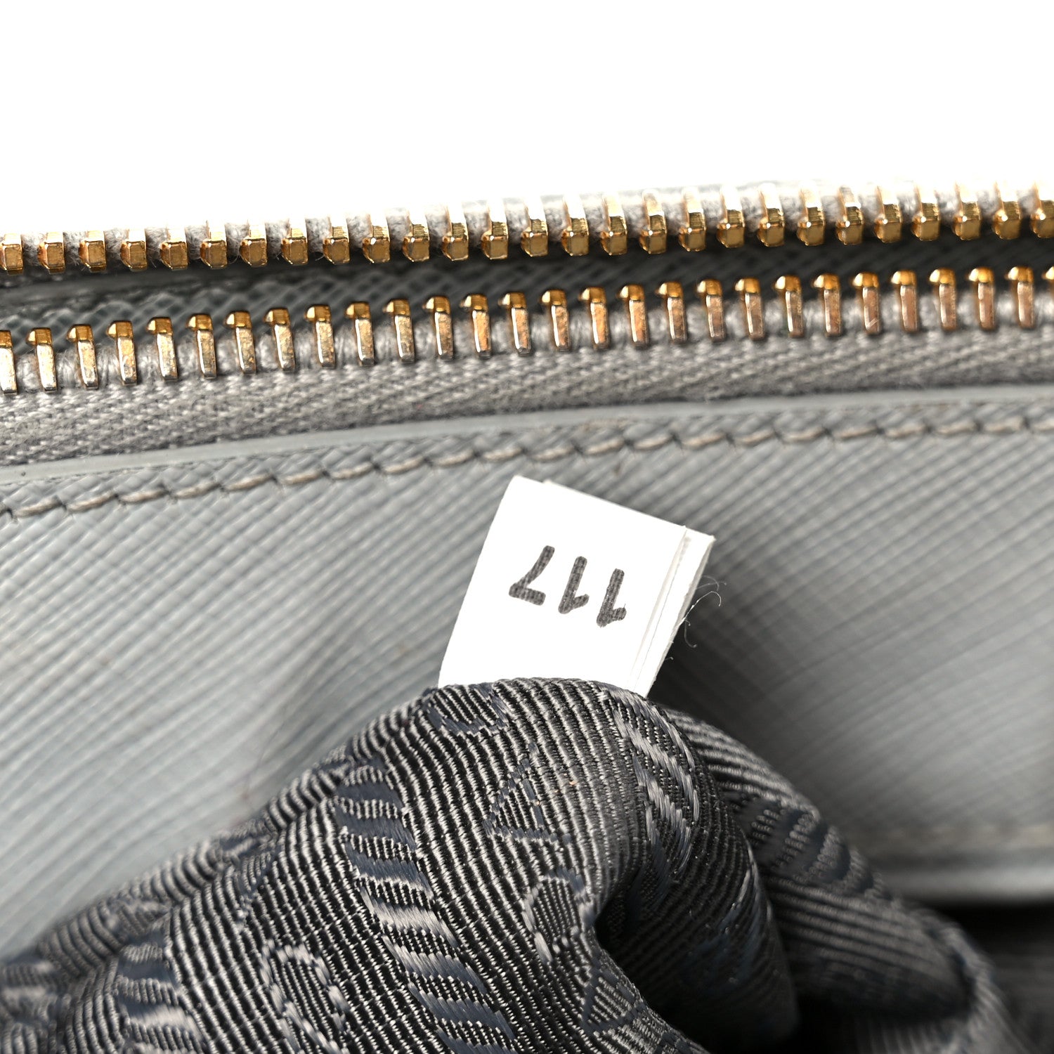 Prada Saffiano Lux Small Galleria Double Zip Tote Granito 7 of 10