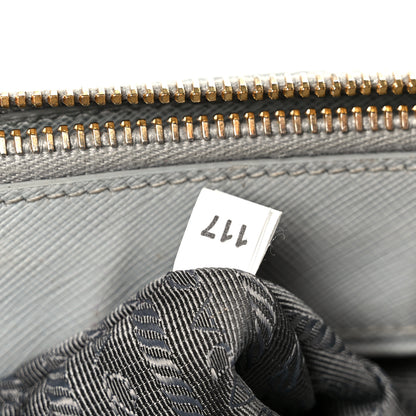 Prada Saffiano Lux Small Galleria Double Zip Tote Granito 7 of 10