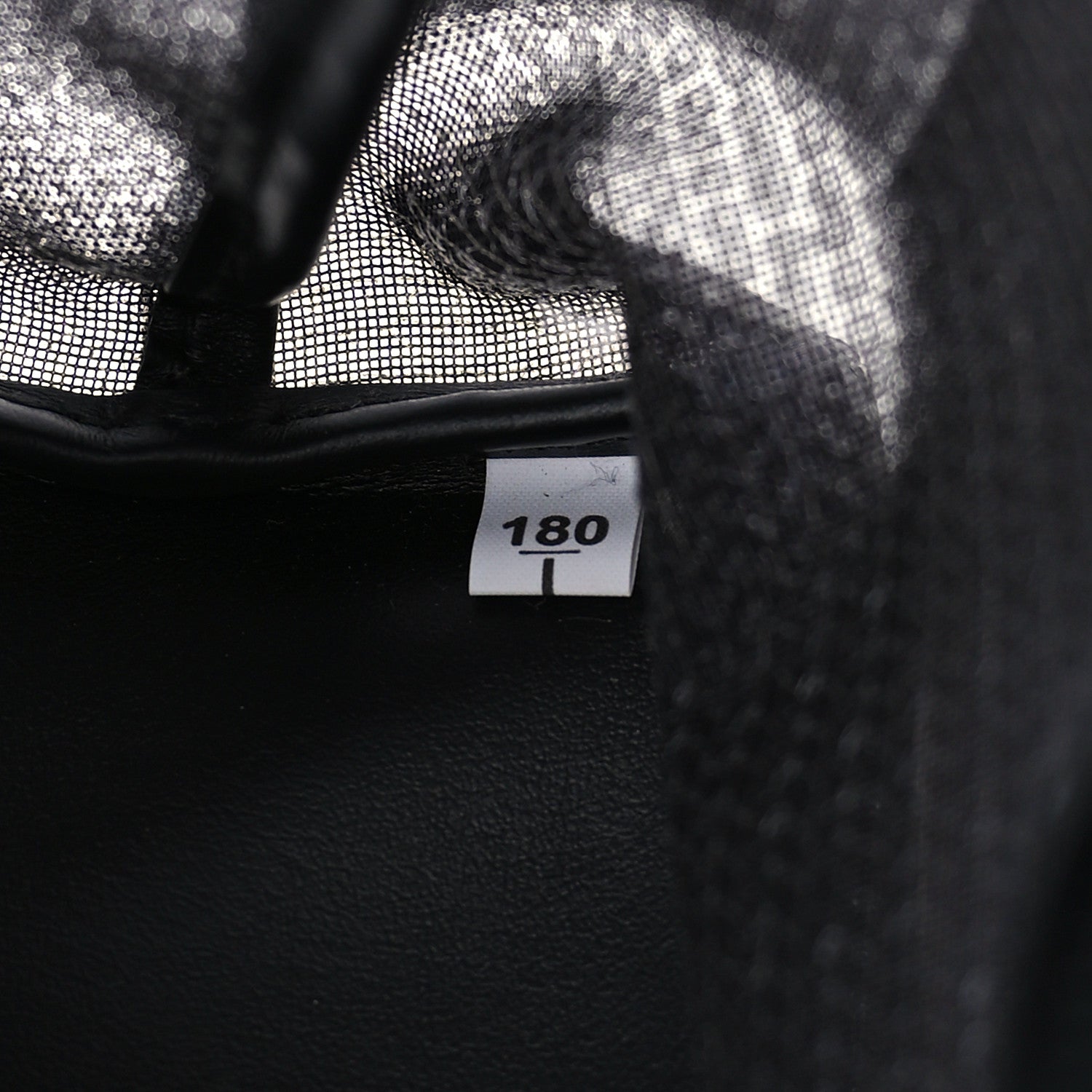 Prada Mesh Sequin Spazzolato Logo Tote Black 7 of 11