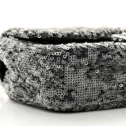 Chanel Sequin Small Single Flap Silver 9 of 10