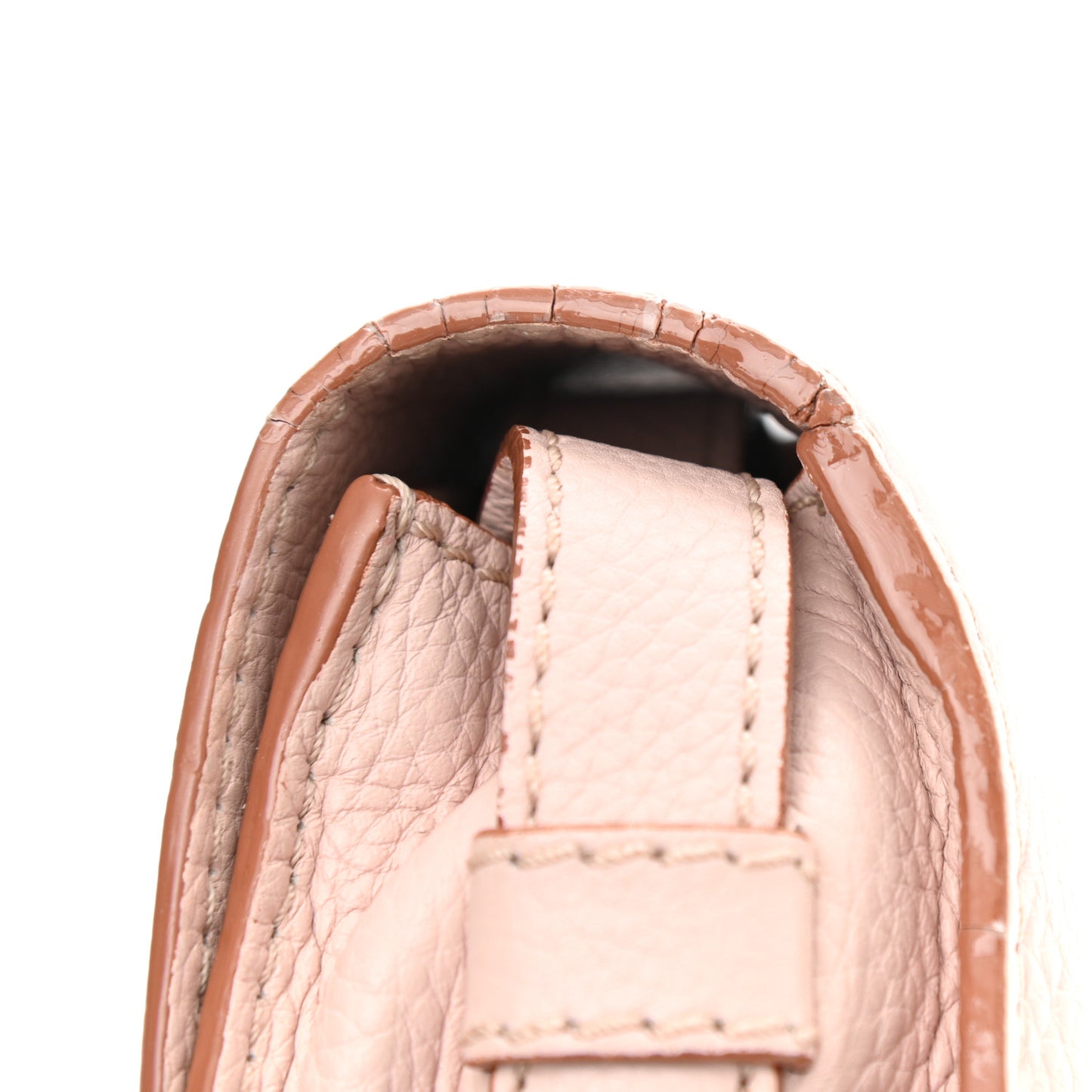 Calfskin Mini Marcie Round Crossbody Bag Blush Nude