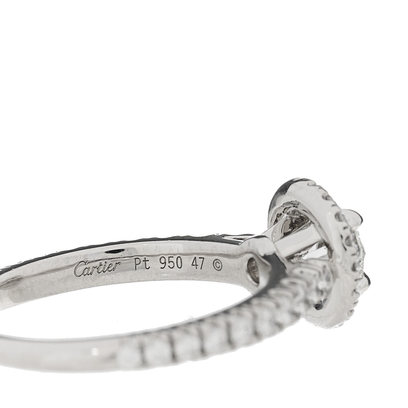 Platinum Diamond .40ct Destinee Engagement Ring 47 4