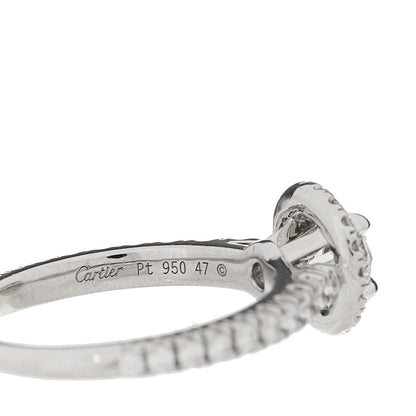 Cartier Platinum Diamond .40ct Destinee Engagement Ring 47 4 6 of 6