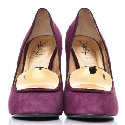 Saint Laurent Suede Catherine 105 Pumps 39 2 of 9