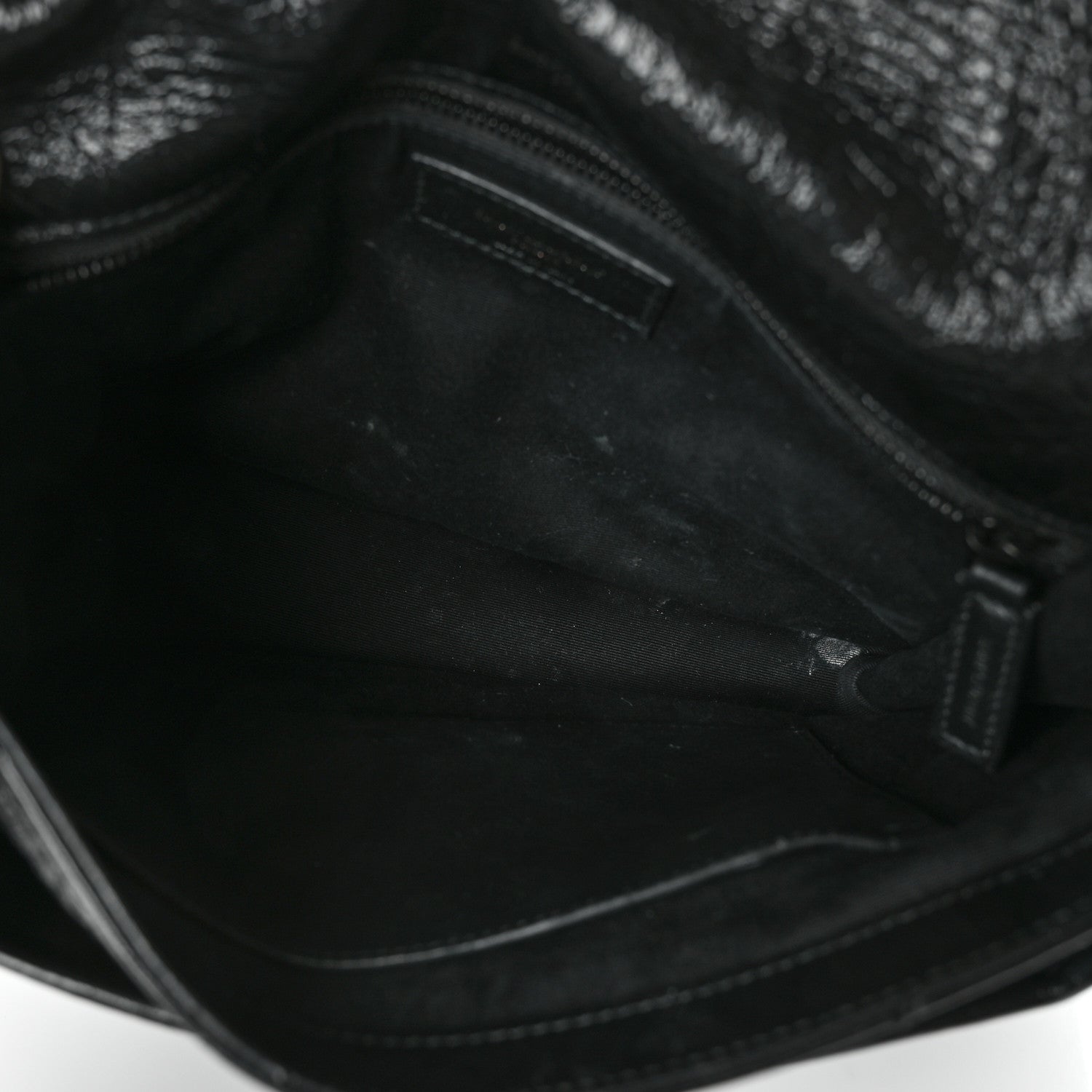 Saint Laurent Crinkled Calfskin Matelasse Monogram Medium Niki Chain Satchel Black 7 of 9