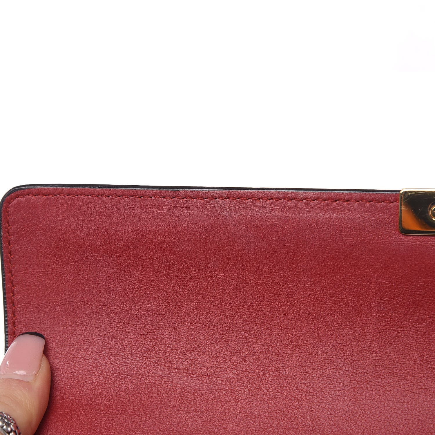 Gucci GG Supreme Monogram Calfskin Medium Padlock Top Handle Bag Beige Hibiscus Red New Rosette 19 of 22
